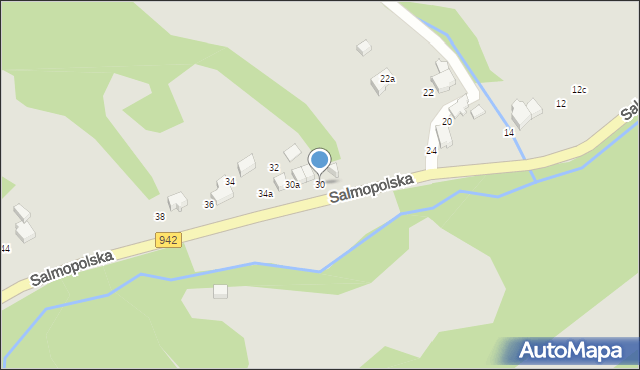 Szczyrk, Wiślańska, 30, mapa Szczyrk