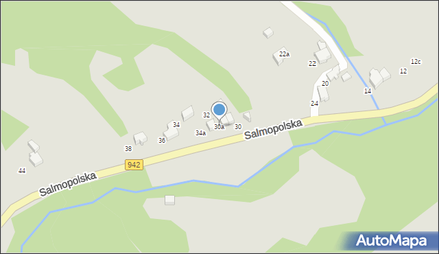 Szczyrk, Wiślańska, 30a, mapa Szczyrk