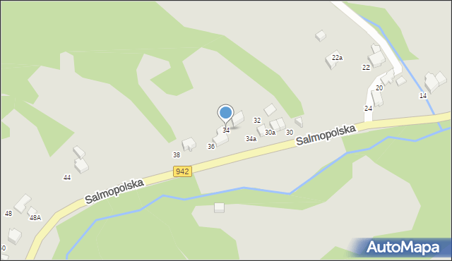 Szczyrk, Wiślańska, 34, mapa Szczyrk