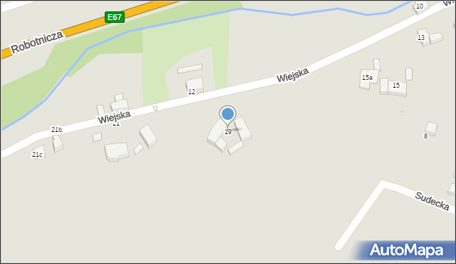 Szczytna, Wiejska, 19, mapa Szczytna