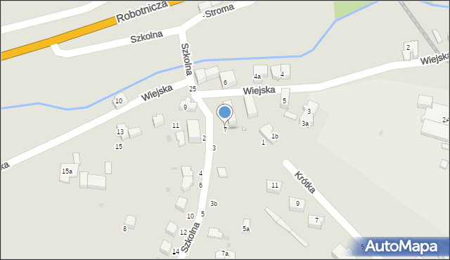 Szczytna, Wiejska, 7, mapa Szczytna