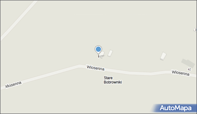 Szczytna, Wiosenna, 8, mapa Szczytna