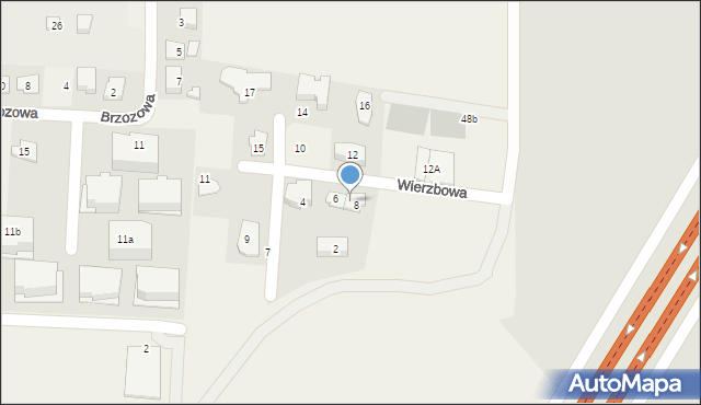 Szeligi, Wierzbowa, 6/8, mapa Szeligi