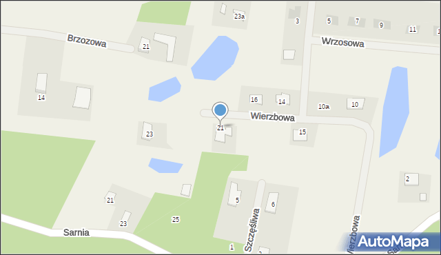 Szembekowo, Wierzbowa, 21, mapa Szembekowo