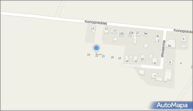 Szonowice, Wiosenna, 22, mapa Szonowice