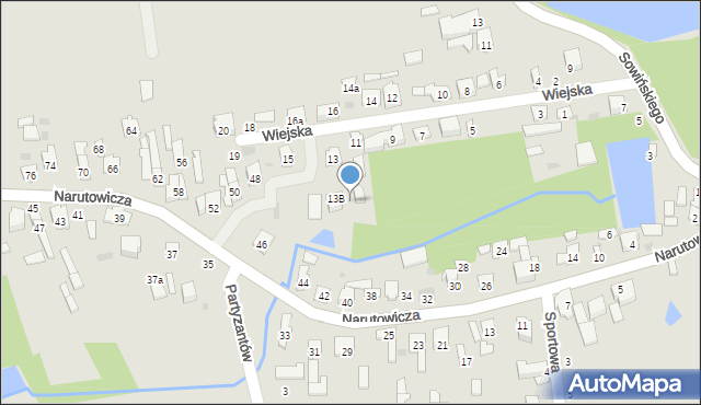 Szydłowiec, Wiejska, 13a, mapa Szydłowiec