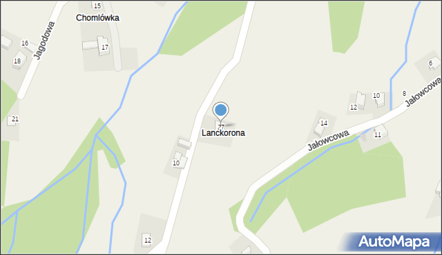 Targanice, Widokowa, 27, mapa Targanice