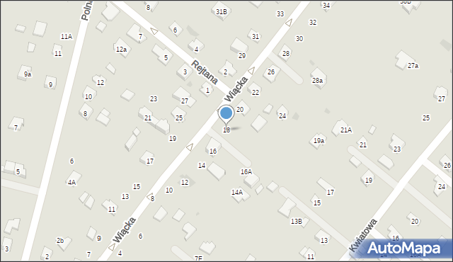 Tarnobrzeg, Wiącka Wojciecha, senatora, 18, mapa Tarnobrzegu
