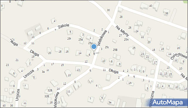 Tarnowiec, Widokowa, 6, mapa Tarnowiec