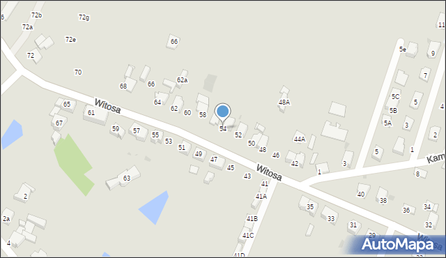 Tarnowskie Góry, Witosa Wincentego, 54, mapa Tarnowskie Góry