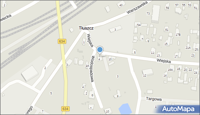 Tłuszcz, Wiejska, 8, mapa Tłuszcz