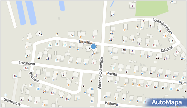 Tłuszcz, Wierzby-Odrowąża Wacława, 22, mapa Tłuszcz