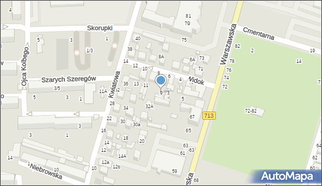 Tomaszów Mazowiecki, Widok, 9, mapa Tomaszów Mazowiecki