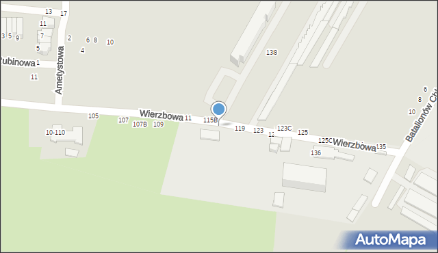 Tomaszów Mazowiecki, Wierzbowa, 117, mapa Tomaszów Mazowiecki