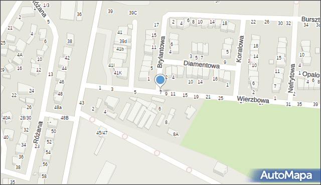 Tomaszów Mazowiecki, Wierzbowa, 7, mapa Tomaszów Mazowiecki