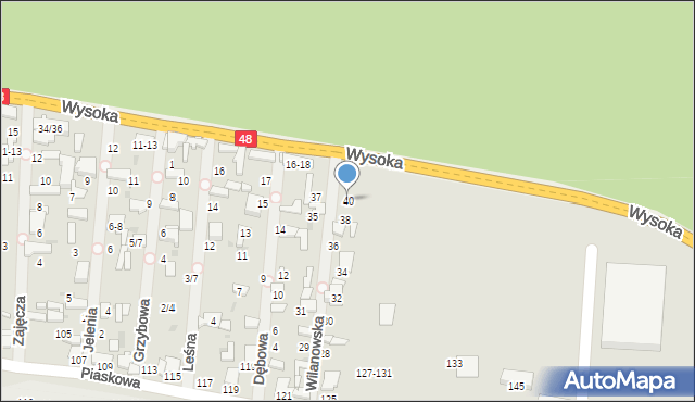 Tomaszów Mazowiecki, Wilanowska, 40, mapa Tomaszów Mazowiecki