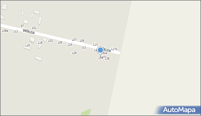 Tomaszów Mazowiecki, Wilcza, 134, mapa Tomaszów Mazowiecki