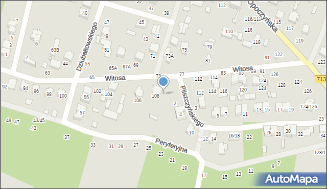 Tomaszów Mazowiecki, Witosa Wincentego, 110, mapa Tomaszów Mazowiecki