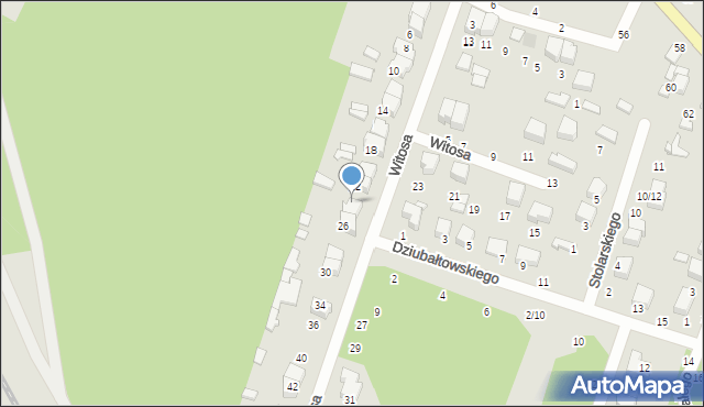 Tomaszów Mazowiecki, Witosa Wincentego, 24, mapa Tomaszów Mazowiecki