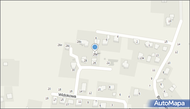 Tomaszowice, Widokowa, 26a, mapa Tomaszowice