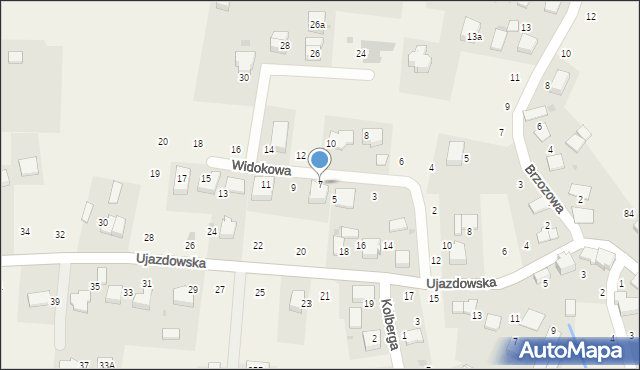 Tomaszowice, Widokowa, 7, mapa Tomaszowice