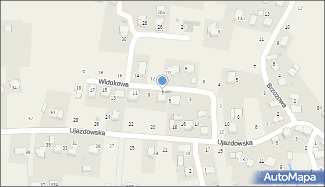 Tomaszowice, Widokowa, 7, mapa Tomaszowice