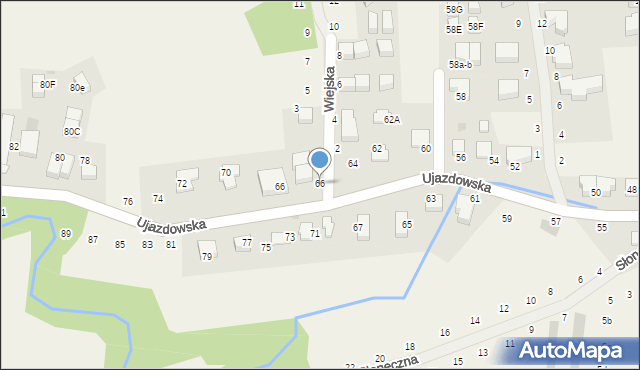 Tomaszowice, Wiejska, 66, mapa Tomaszowice