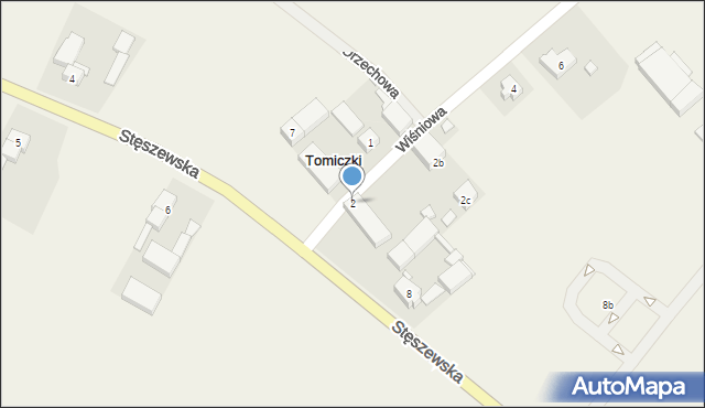Tomiczki, Wiśniowa, 2, mapa Tomiczki