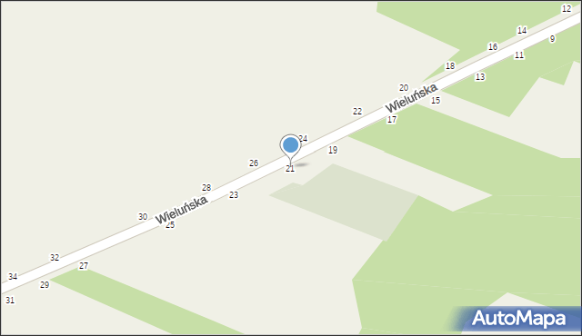 Toporów, Wieluńska, 21, mapa Toporów