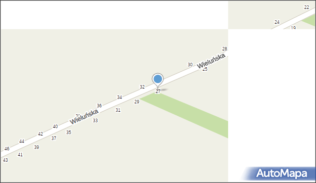 Toporów, Wieluńska, 27, mapa Toporów