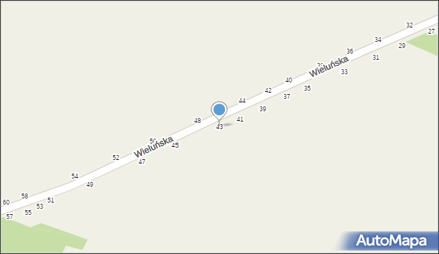 Toporów, Wieluńska, 43, mapa Toporów