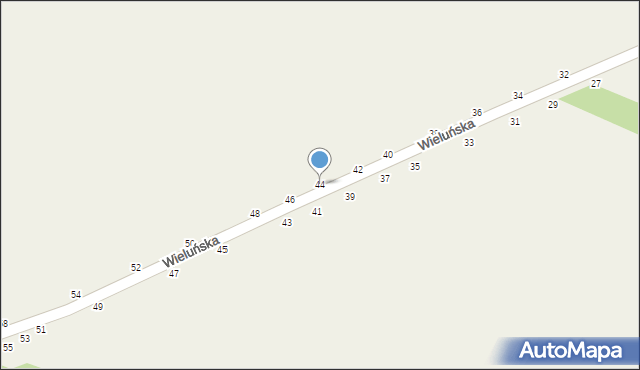 Toporów, Wieluńska, 44, mapa Toporów