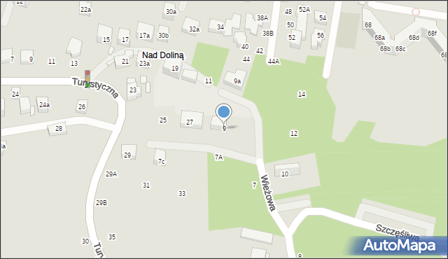 Toruń, Wieżowa, 9, mapa Torunia