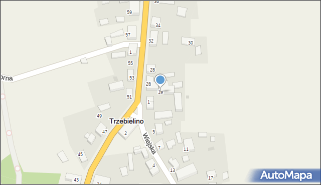 Trzebielino, Wiejska, 1a, mapa Trzebielino