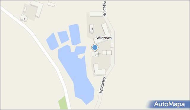 Trzebuń, Wilczewo, 2, mapa Trzebuń