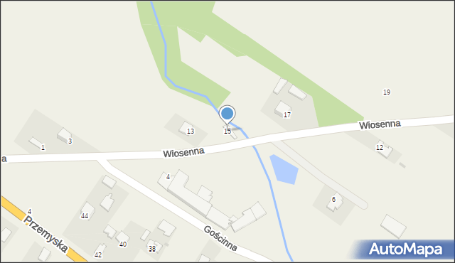 Tuczempy, Wiosenna, 15, mapa Tuczempy