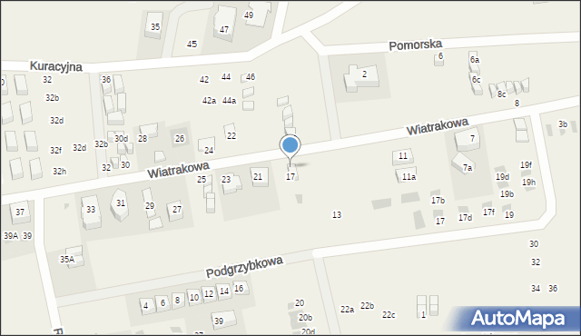 Tupadły, Wiatrakowa, 19, mapa Tupadły