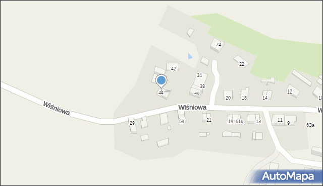 Udorpie, Wiśniowa, 44, mapa Udorpie