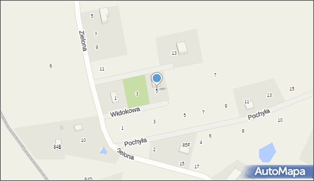 Ugoszcz, Widokowa, 5, mapa Ugoszcz