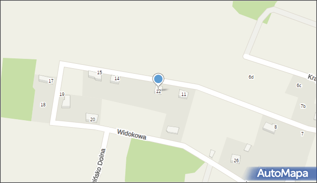 Uniegoszcz, Widokowa, 12, mapa Uniegoszcz