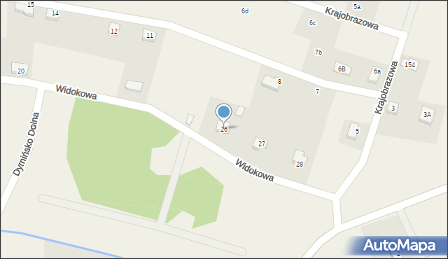 Uniegoszcz, Widokowa, 26, mapa Uniegoszcz