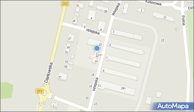 Ustka, Wiejska, 12, mapa Ustka