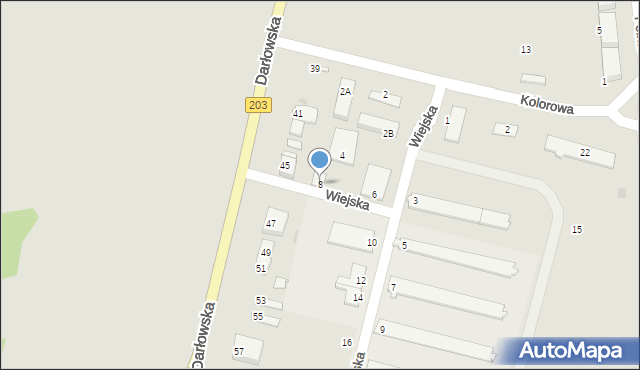 Ustka, Wiejska, 8, mapa Ustka