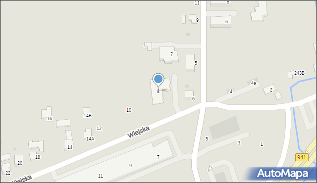 Ustroń, Wiejska, 8, mapa Ustroń