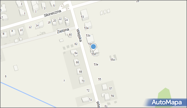 Ustronie Morskie, Wiejska, 53d, mapa Ustronie Morskie