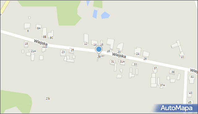 Wągrowiec, Wiejska, 29, mapa Wągrowiec