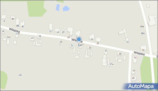 Wągrowiec, Wiejska, 31A, mapa Wągrowiec