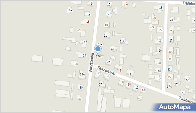 Wągrowiec, Wierzbowa, 25A, mapa Wągrowiec