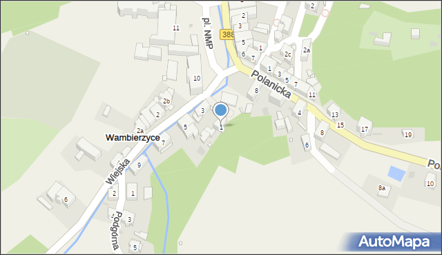 Wambierzyce, Wiejska, 1, mapa Wambierzyce