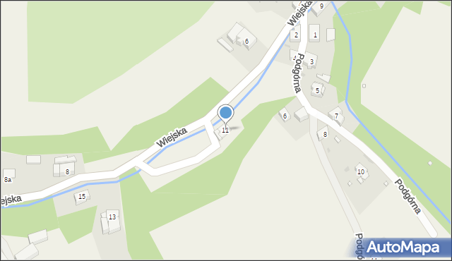 Wambierzyce, Wiejska, 11, mapa Wambierzyce